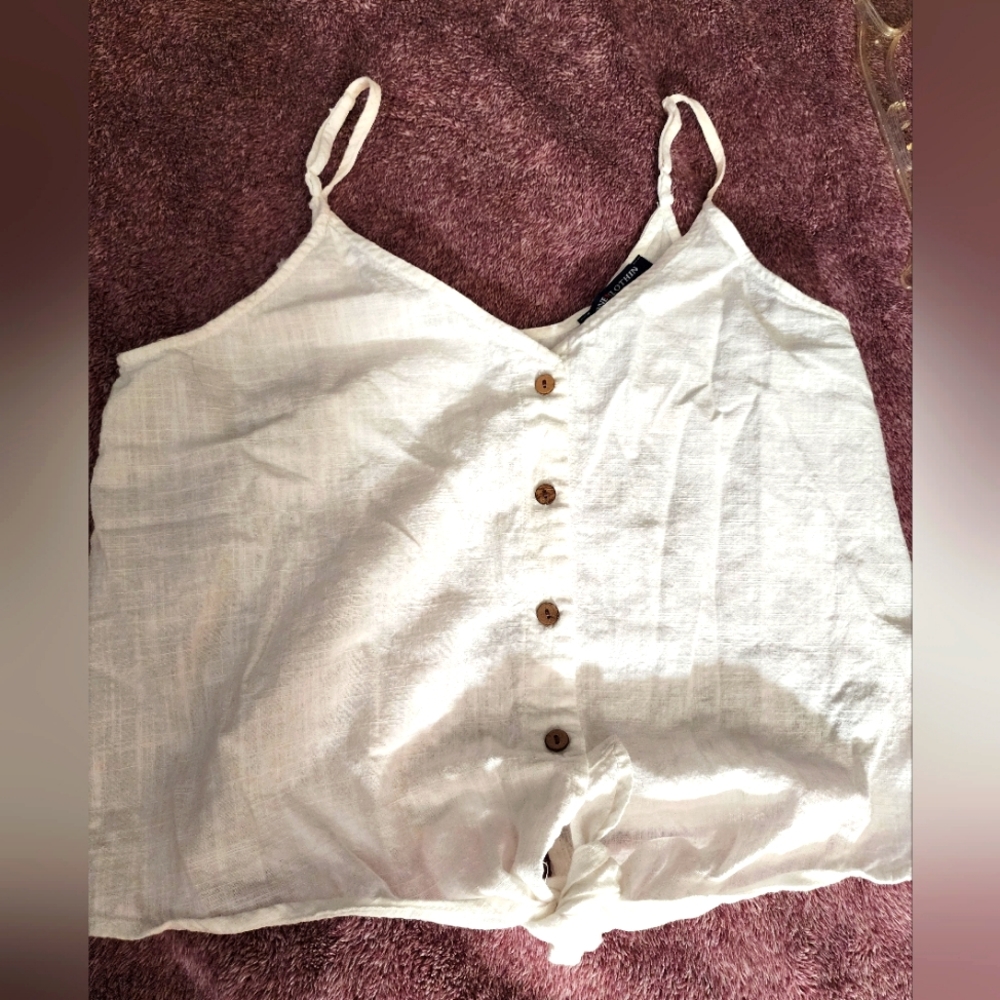 One Clothing - White tank top. Size M